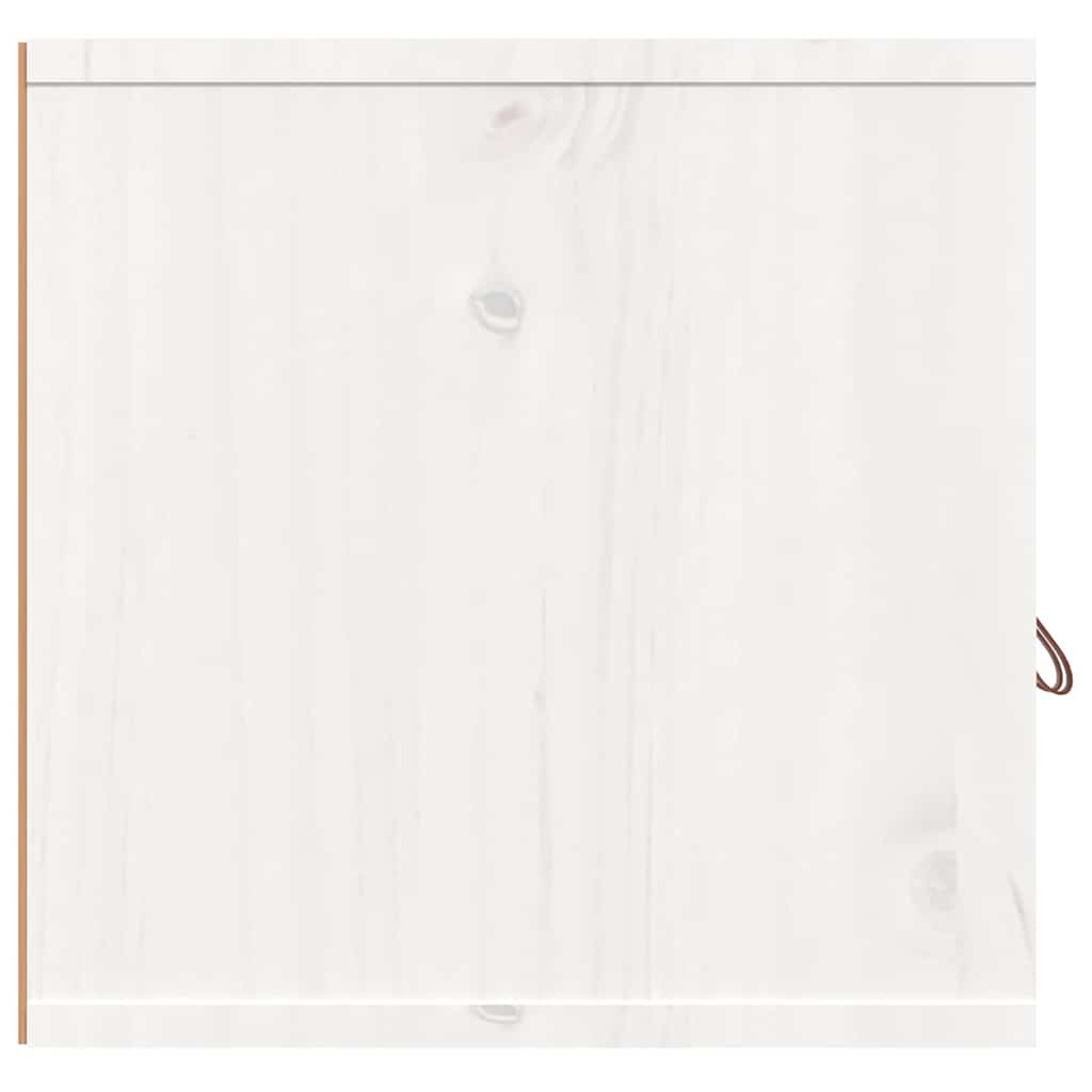 vidaXL Wall Cabinet White 80x30x30 cm Solid Wood Pine 6