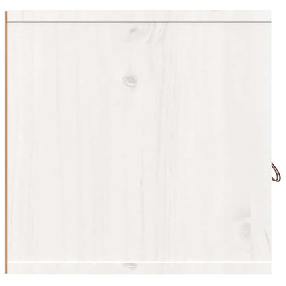 vidaXL Wall Cabinet White 80x30x30 cm Solid Wood Pine 6