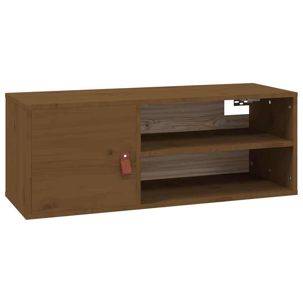 vidaXL Wall Cabinets 2 pcs Honey Brown 80x30x30 cm Solid Wood Pine 6