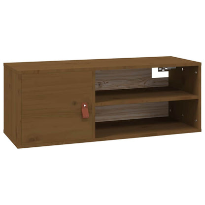 vidaXL Wall Cabinets 2 pcs Honey Brown 80x30x30 cm Solid Wood Pine 6