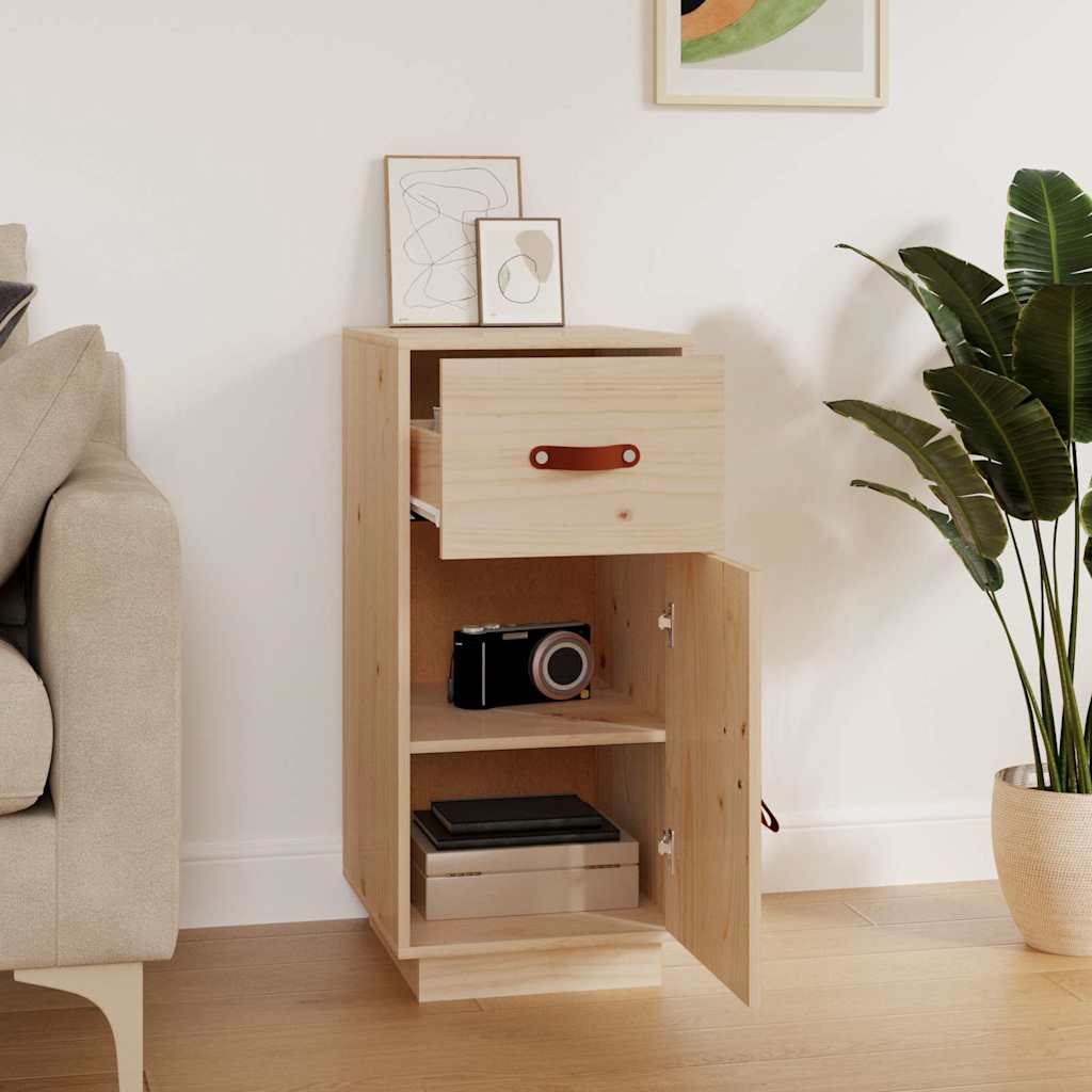 vidaXL Sideboard 34x40x75 cm Solid Wood Pine 3