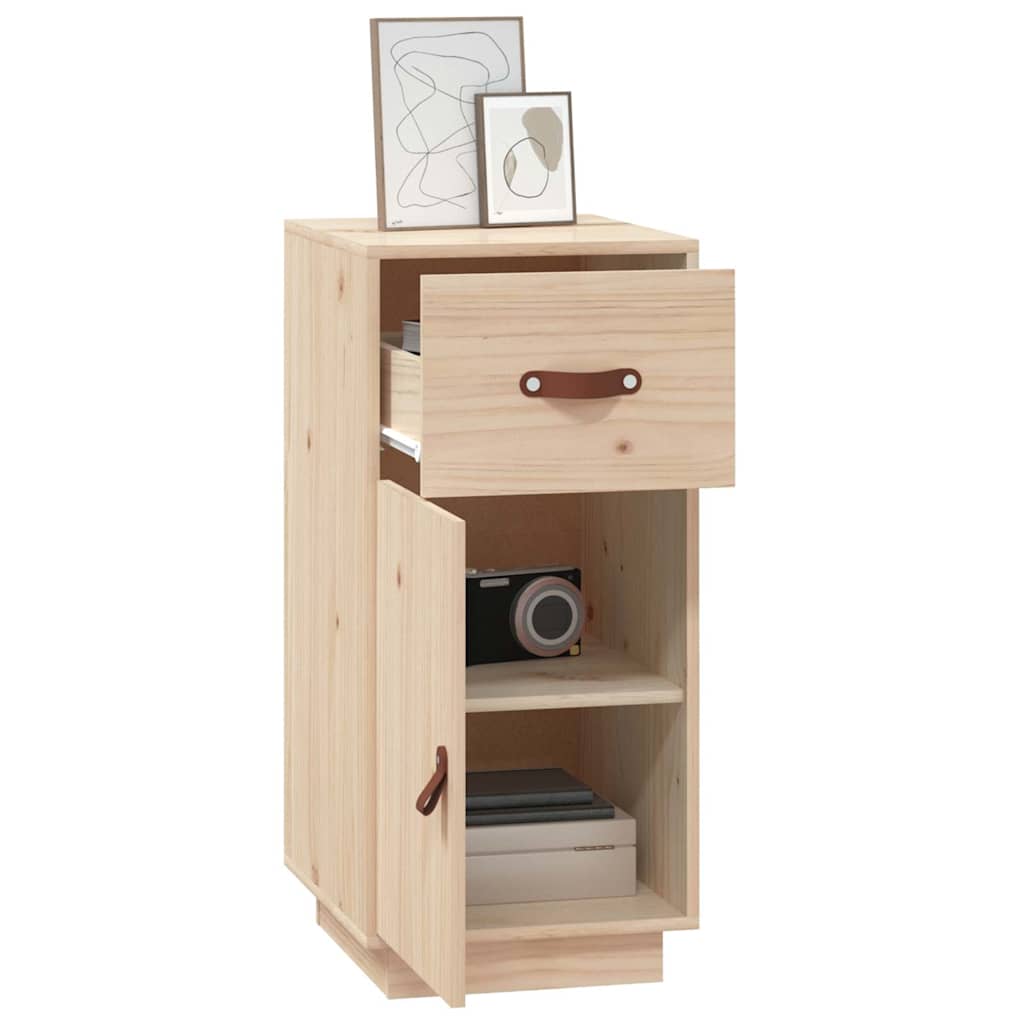 vidaXL Sideboard 34x40x75 cm Solid Wood Pine 5