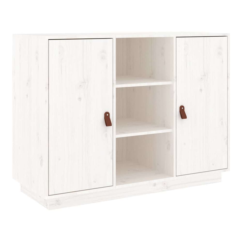 Sideboard 100x40x75 cm Solid Wood Pine White