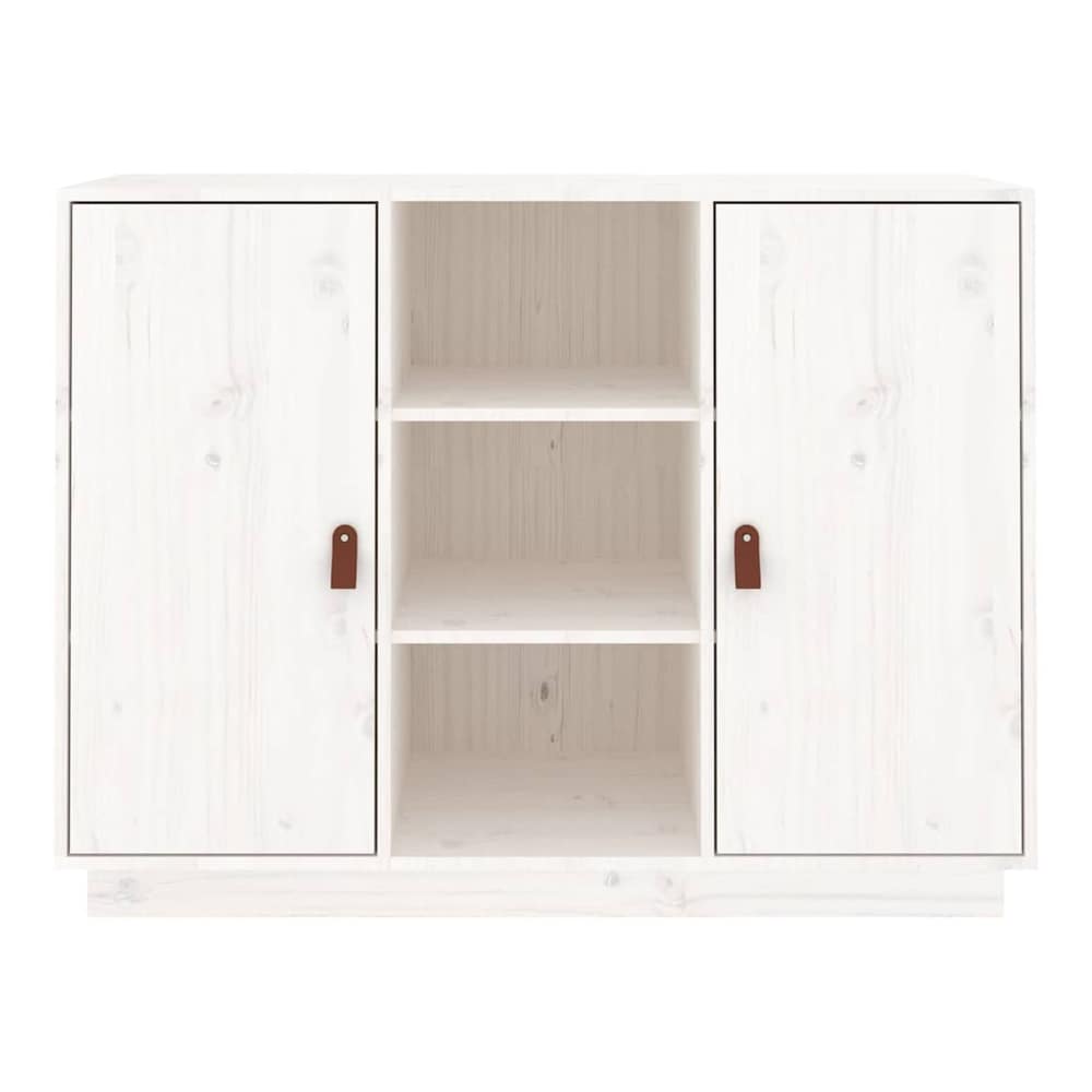 Sideboard 100x40x75 cm Solid Wood Pine White