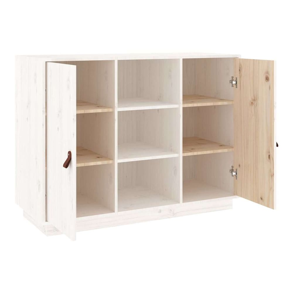 Sideboard 100x40x75 cm Solid Wood Pine White