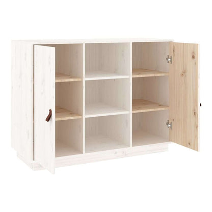 Sideboard 100x40x75 cm Solid Wood Pine White