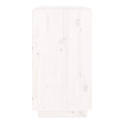 Sideboard 100x40x75 cm Solid Wood Pine White