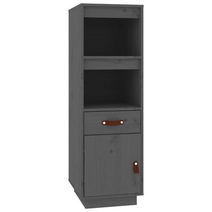 vidaXL Highboard Grey 34x40x108,5 cm Solid Wood Pine 2