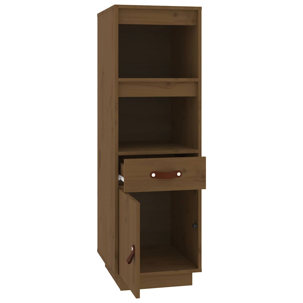 vidaXL Highboard Honey Brown 34x40x108,5 cm Solid Wood Pine 6