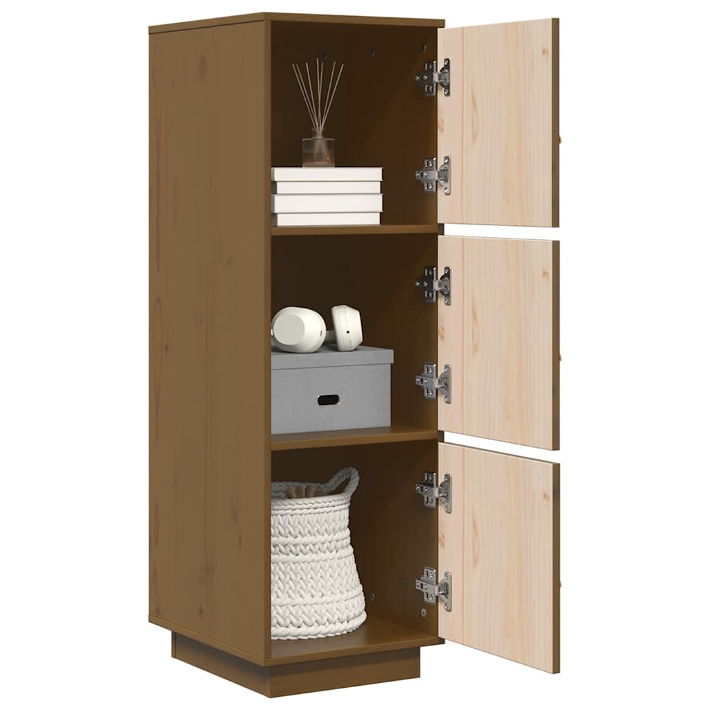 vidaXL Highboard Honey Brown 34x40x108.5 cm Solid Wood Pine 4