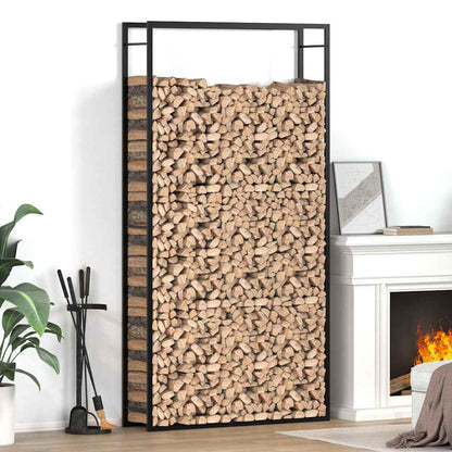 Firewood Rack Matt Steel 110 cm 214 cm