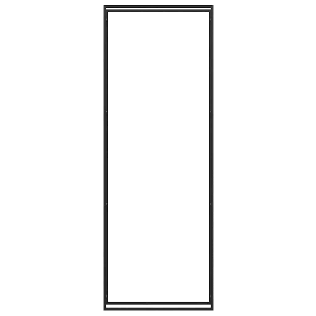 vidaXL Firewood Rack Matt Black 110x28x312 cm Steel 5
