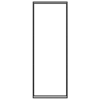vidaXL Firewood Rack Matt Black 110x28x312 cm Steel 5