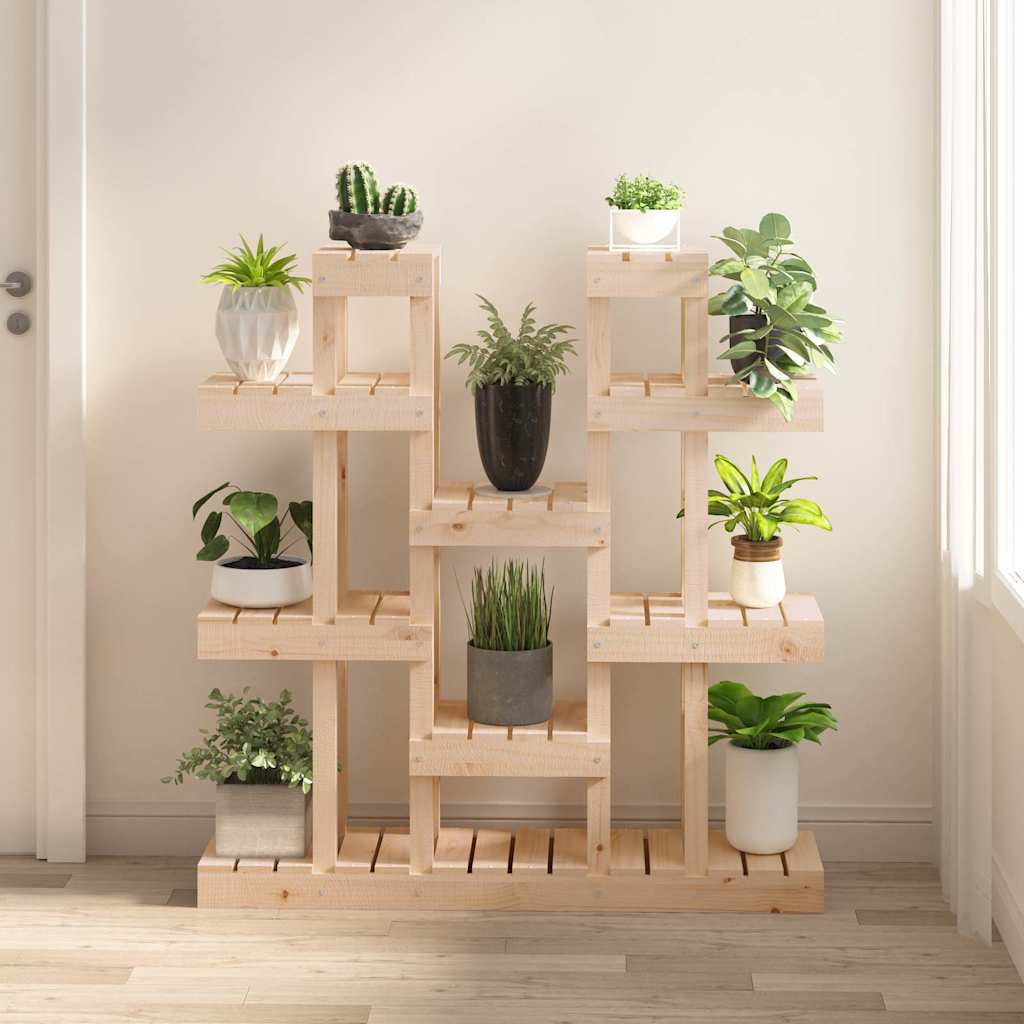 vidaXL Plant Stand 85x25x109.5 cm Solid Wood Pine