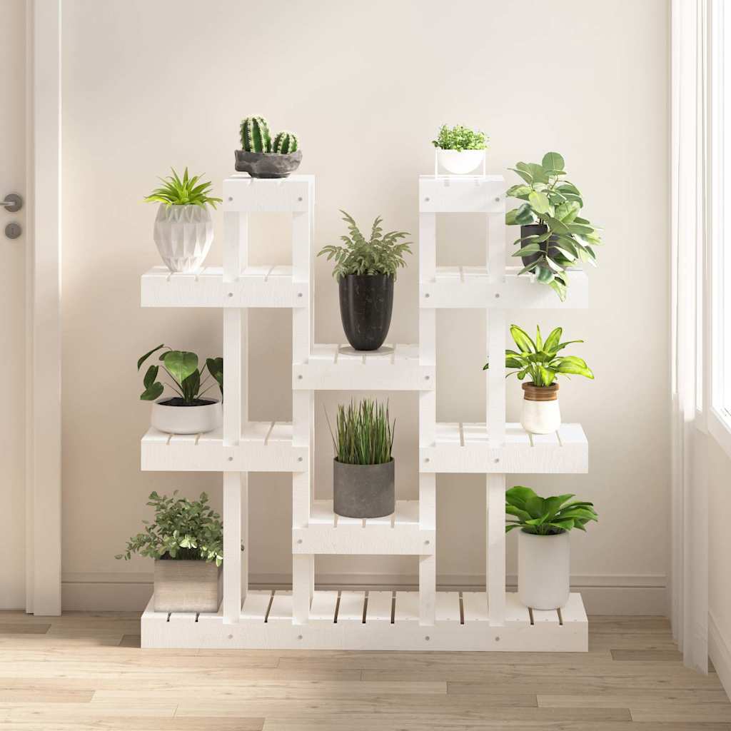 vidaXL Plant Stand 85x25x109.5 cm Solid Wood Pine