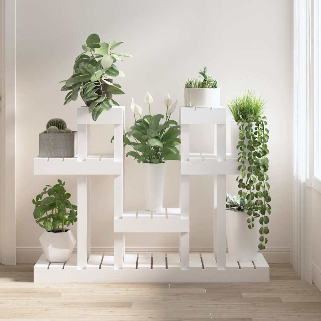 vidaXL Plant Stand 85x25x109.5 cm Solid Wood Pine