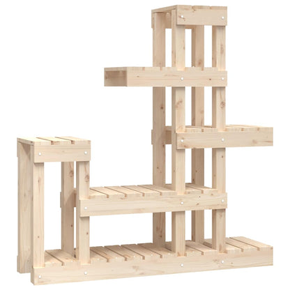 vidaXL Plant Stand 92x25x97 cm Solid Wood Pine 2