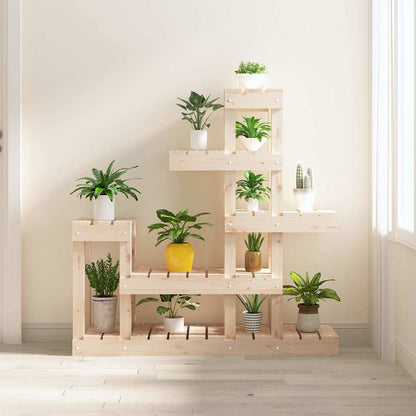 vidaXL Plant Stand 92x25x97 cm Solid Wood Pine 1