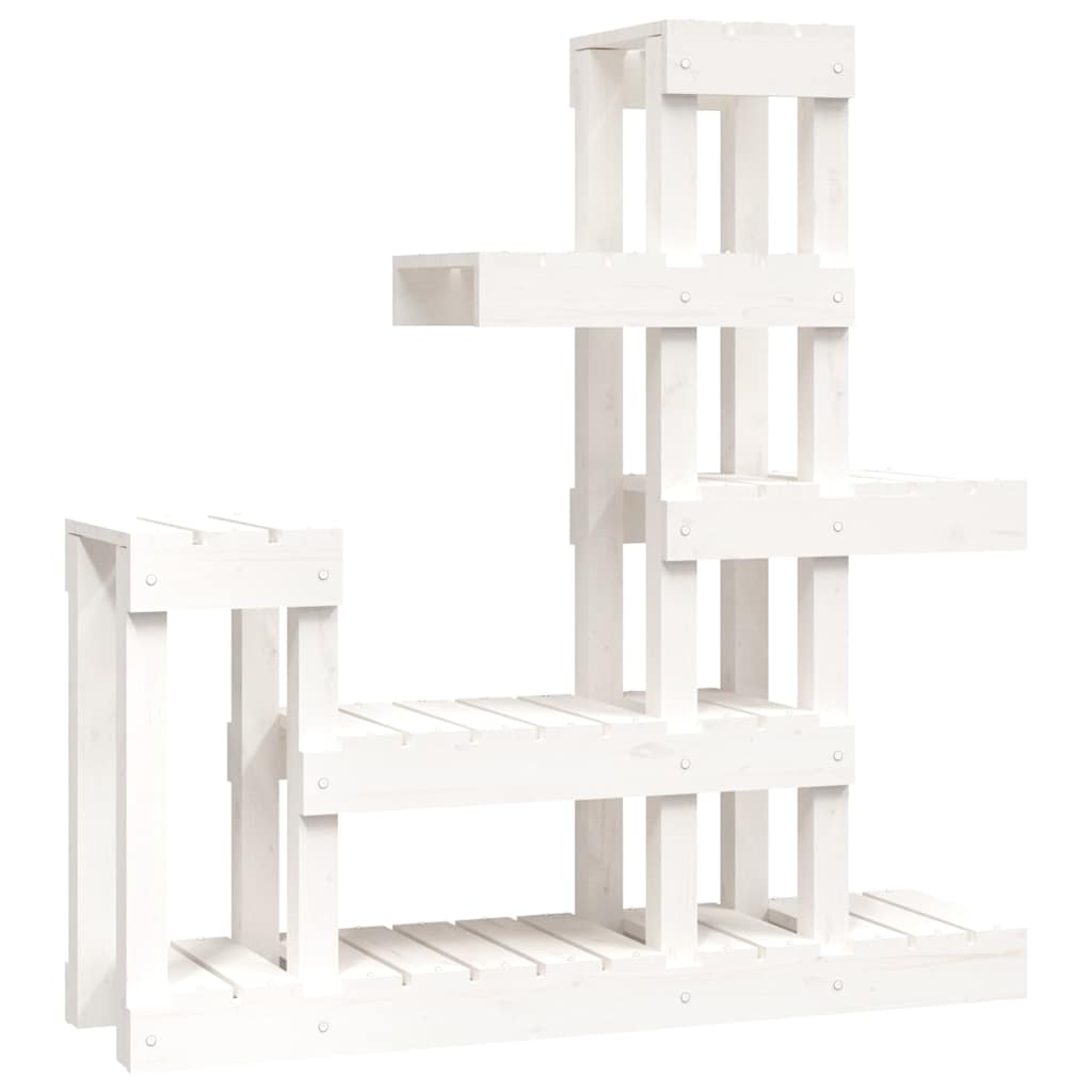 Plant Stand 85x25x109,5 cm Solid Wood Pine White