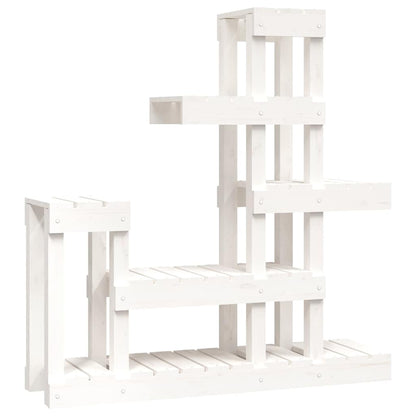 Plant Stand 85x25x109,5 cm Solid Wood Pine White