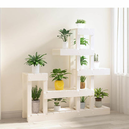 Plant Stand 85x25x109,5 cm Solid Wood Pine White