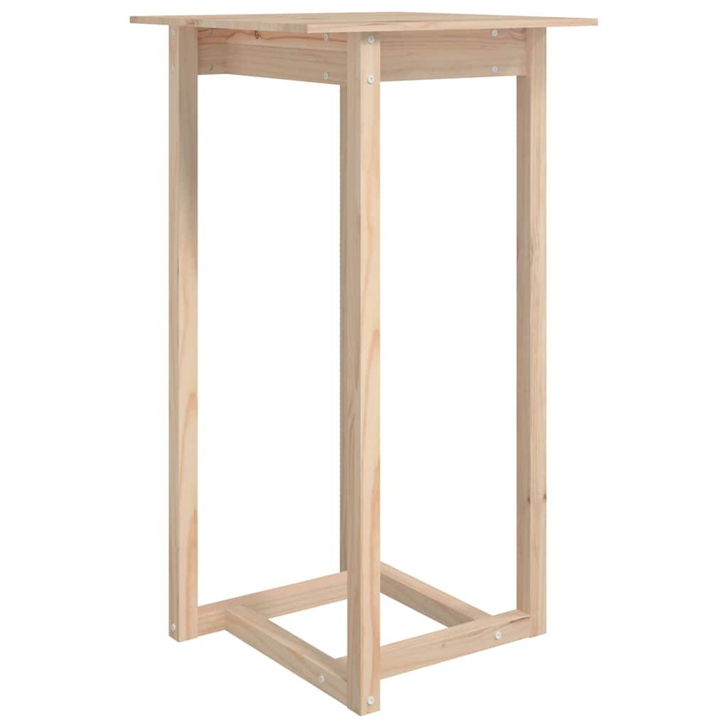 vidaXL Bar Table 60x60x110 cm Solid Wood Pine 2