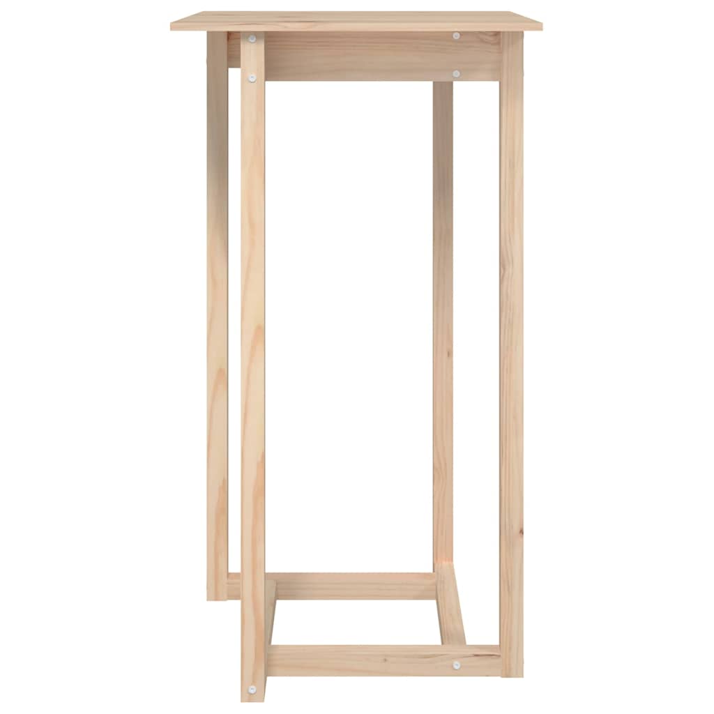 vidaXL Bar Table 60x60x110 cm Solid Wood Pine 3