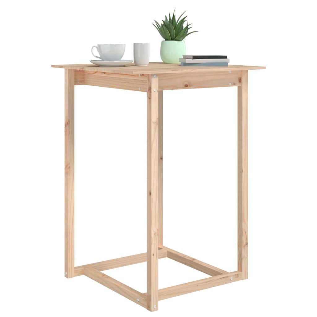 vidaXL Bar Table 80x80x110 cm Solid Wood Pine 5