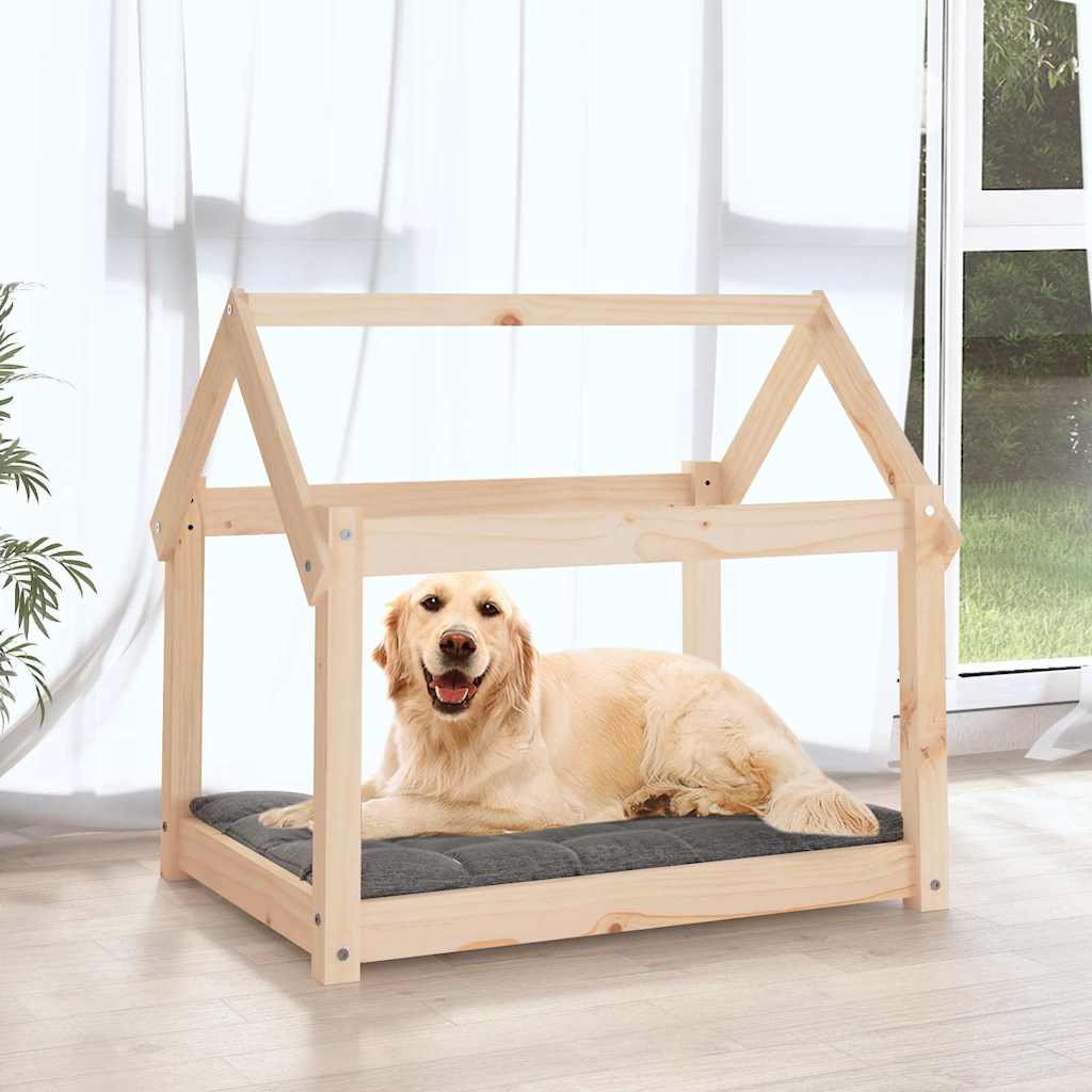 vidaXL Dog Bed 81x60x70 cm Solid Wood Pine 3