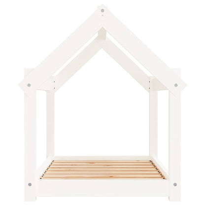 vidaXL Dog Bed White 81x60x70 cm Solid Wood Pine 6