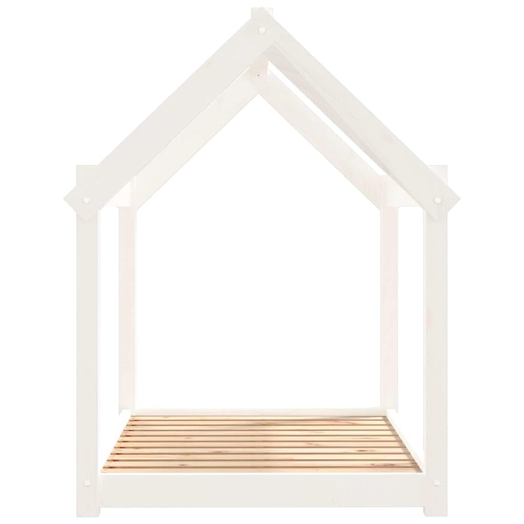 vidaXL Dog Bed White 101x70x90 cm Solid Wood Pine 6