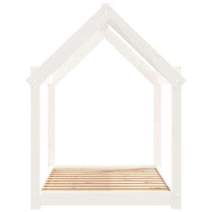 vidaXL Dog Bed White 101x70x90 cm Solid Wood Pine 6