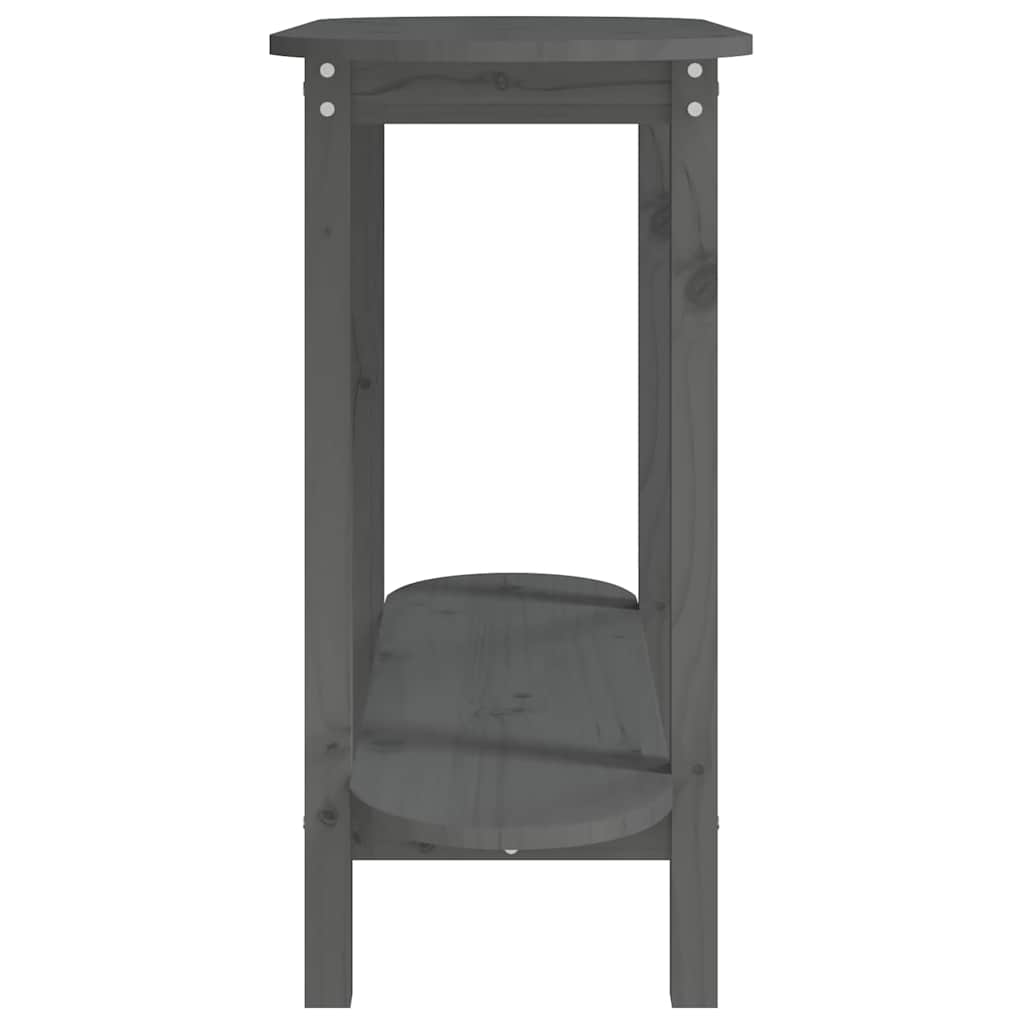 vidaXL Console Table Grey 110x40x80 cm Solid Wood Pine 6