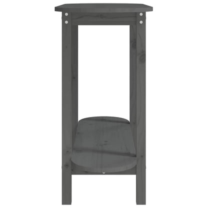 vidaXL Console Table Grey 110x40x80 cm Solid Wood Pine 6
