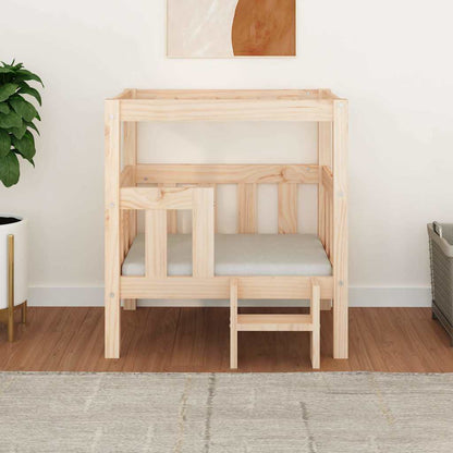 vidaXL Dog Bed 65.5x50.5x70 cm Solid Wood Pine 3