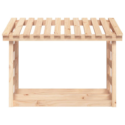 vidaXL Firewood Rack 108x64.5x78 cm Solid Wood Pine 5