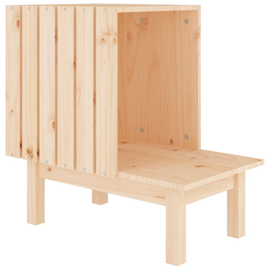 822452 vidaXL Cat House 60x36x60 cm Solid Wood Pine 2