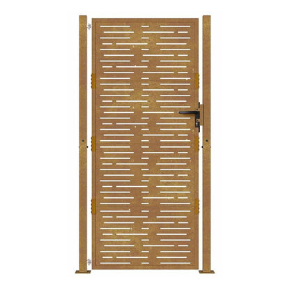 Garden Gate Corten Steel Square Design 100 x 175 cm