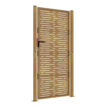Garden Gate Corten Steel Square Design 100 x 175 cm