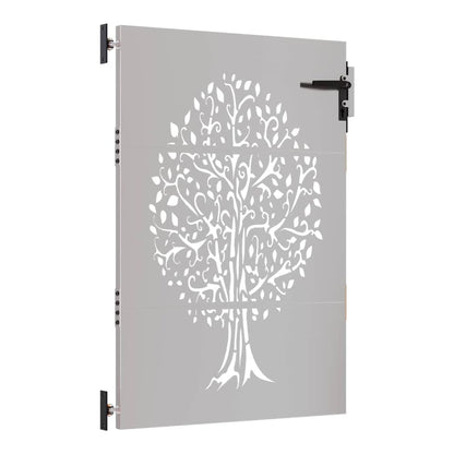Garden Gate Corten Steel Tree Design 85 x 150 cm