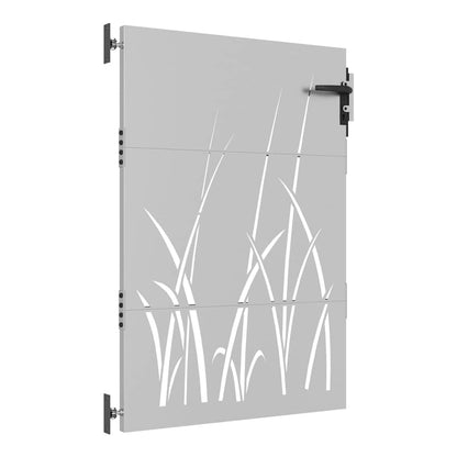 Garden Gate Corten Steel Grass Design 85 x 125 cm