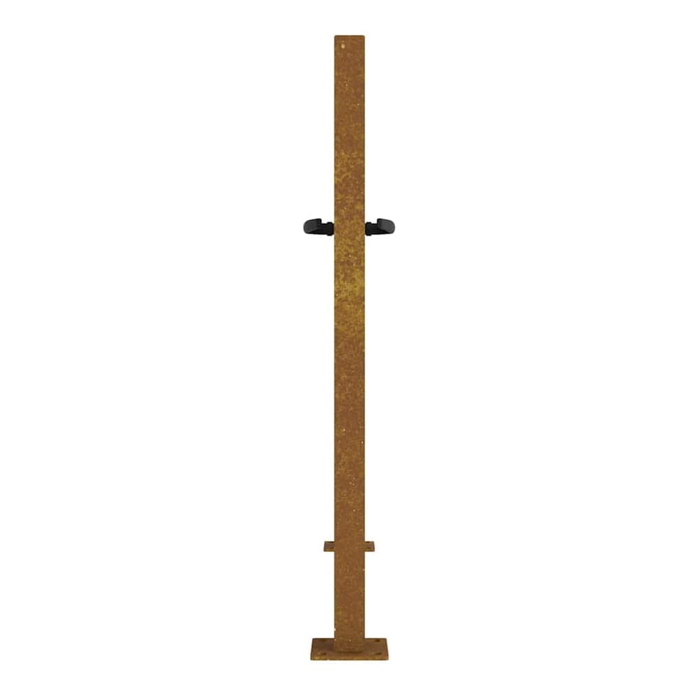 Garden Gate Corten Steel Bamboo Design Rusty 100 x 75 cm