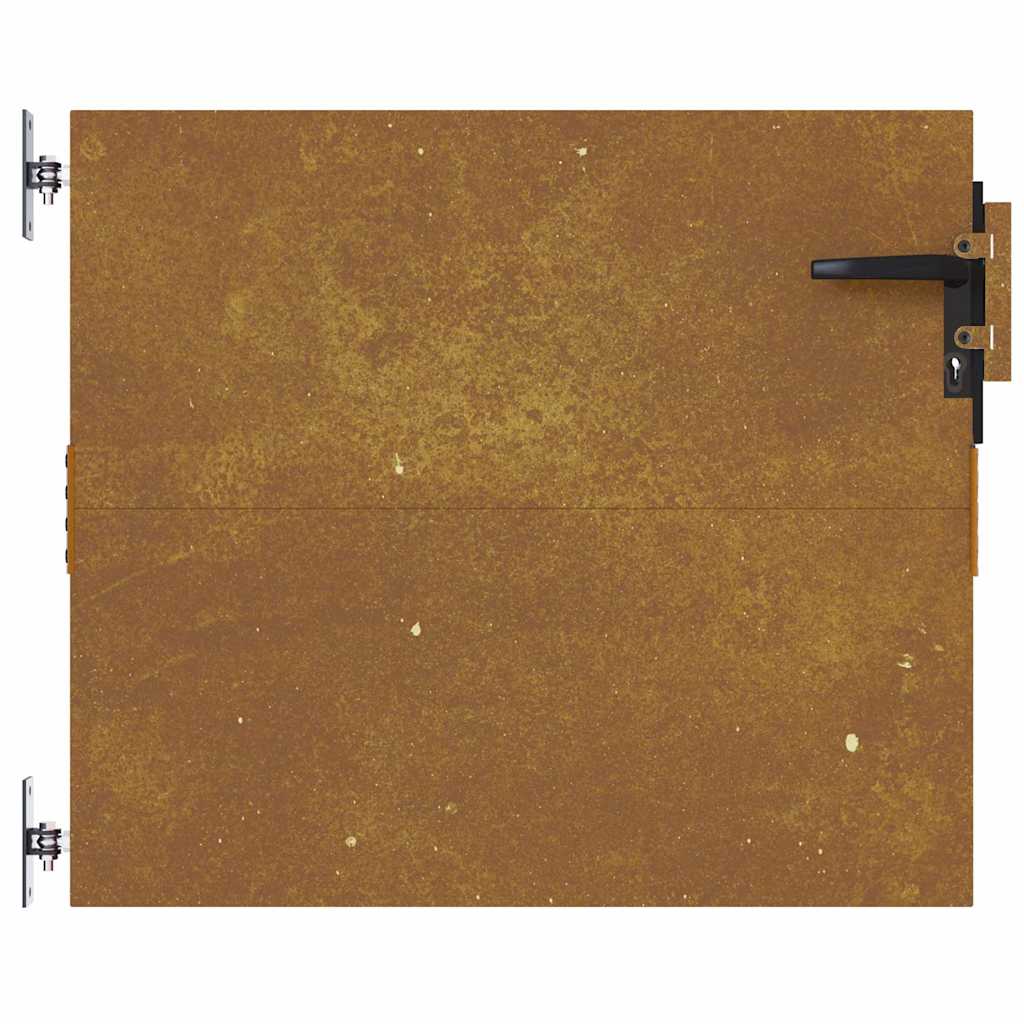 Garden Gate Corten Steel 85 x 75 cm