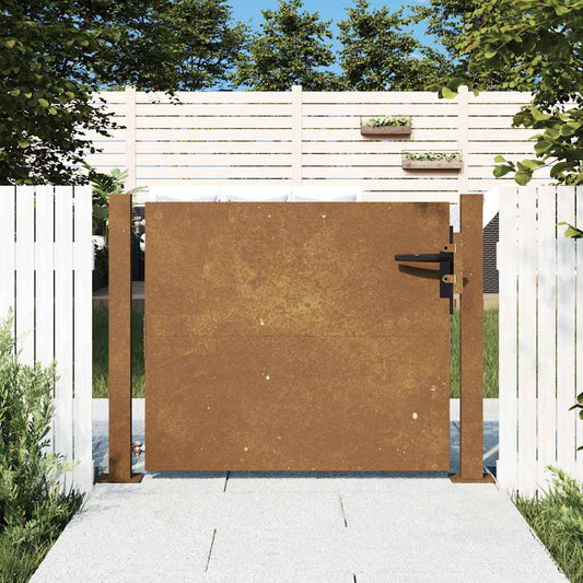Garden Gate Corten Steel 100 x 75 cm