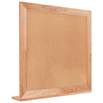 vidaXL Wall Mirror 55x55 cm Solid Wood Walnut 5