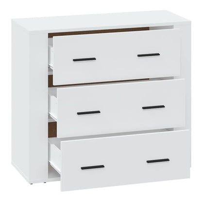 Sideboard 80x33x70 cm Engineered Wood White