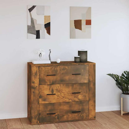 Sideboard 80x33x70 cm Engineered Wood Smoked oak
