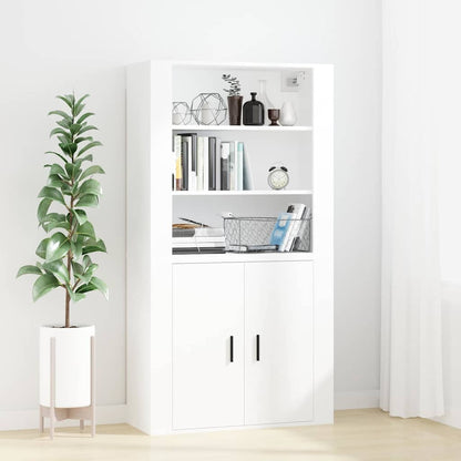 vidaXL Wall Cabinet White 80x33x80 cm Engineered Wood 6