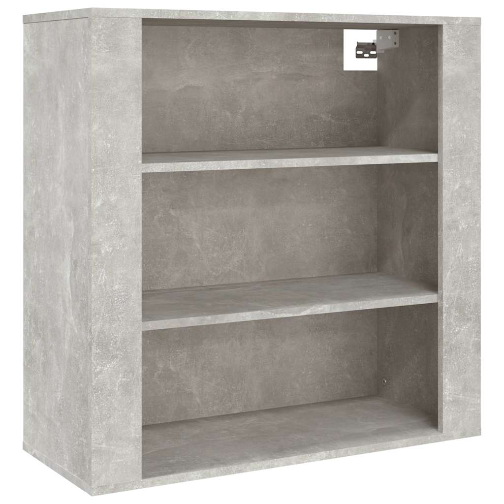 vidaXL Wall Cabinet Concrete Grey 80x33x80 cm Engineered Wood 2