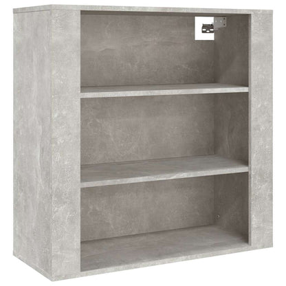 vidaXL Wall Cabinet Concrete Grey 80x33x80 cm Engineered Wood 2